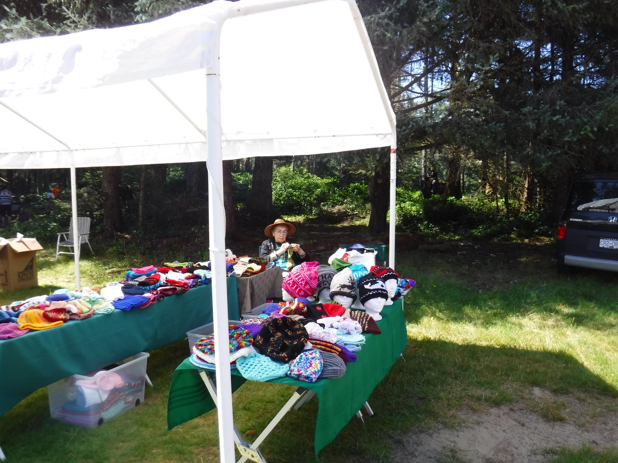Craft vendor booth at the fair