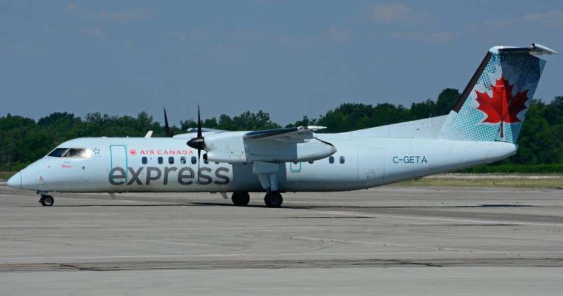 Air Canada aircraft for Haida Gwaii travel